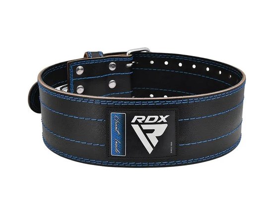 Пояс для пауэрлифтинга RDX RD1 кожа Blue L (WPB-RD1U-L), Размер: L, Цвет: Blue