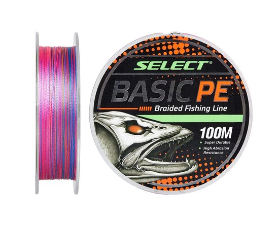 Шнур Select Basic PE Multicolor 100m 0.24mm 40lb/18.2kg (1870.30.86)