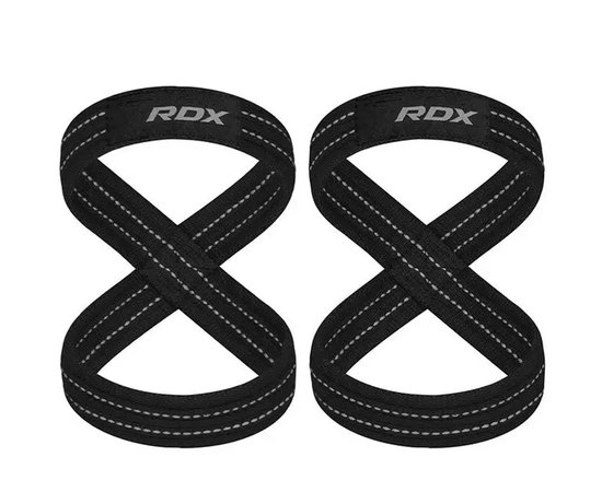 Силовые ремни RDX Gym Lifting 8 Figure Straps Gray M (WAC-W8G-M), Размер: M, Цвет : Серый