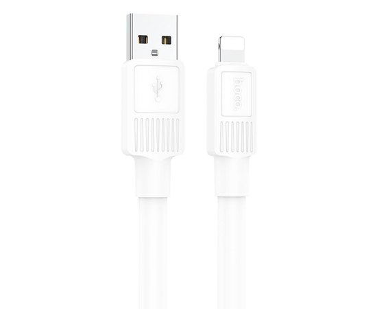 Кабель Hoco Lightning Solid charging data cable X84 1M, 2.4A White (000009055)