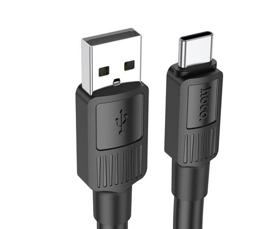 Кабель Hoco Type-C Solid charging data cable X84 1M, 3A Black (000009058)