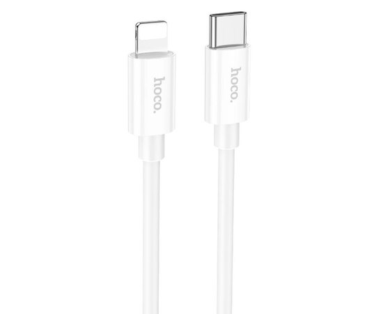 Кабель Hoco Type-C to Lightning Magic silicone PD charging data cable X87 1m, 3A, 20W White (000009322), Цвет: White