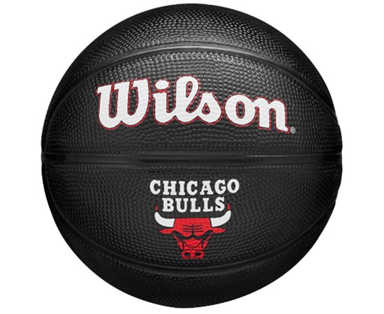 Мяч баскетбольный Wilson NBA Team Tribute Mini Black CHI Bulls size 3 (WZ4017602XB3)