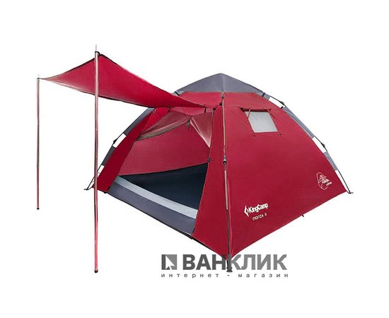 Палатка KingCamp Monza 3 Dark red KT3094