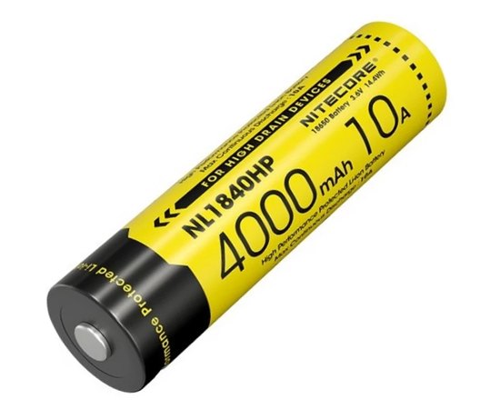 Акумуляторна батарея Nitecore 18650 10А 4000mAh NL1840HP (6-1530_hp)