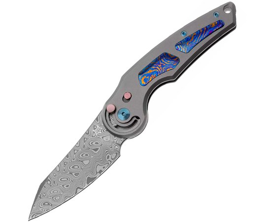 Карманный нож Fox Jupiter Titanium Timascus (FX-555 DPB), Цвет : Timascus, Покрытие клинка: SW (Stonewash)