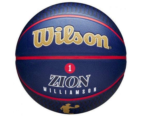 М'яч баскетбольний Wilson NBA Player Icon Outdoor BSKT Zion size 7 (WZ4008601XB7)