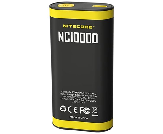 2в1 - Power Bank + фонарь Nitecore NC10000 (6-1476)