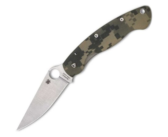 Кишеньковий ніж Spyderco Military 2 Camo (C36GPCMO2), Колір: Camo, Покриття клинка: Satin