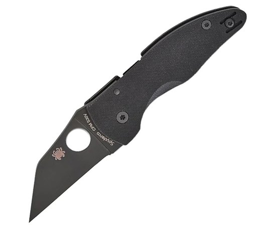 Кишеньковий ніж Spyderco Microjimbo Black Blade (C264GPBK), Покриття клинка: DLC (Diamond Like Carbon)