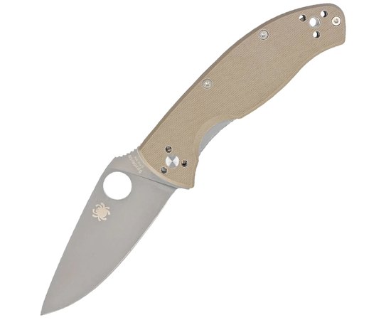 Карманный нож Spyderco Tenacious Brown (C122GBNM4P), Цвет : Brown, Тип режущей кромки: Гладкое лезвие