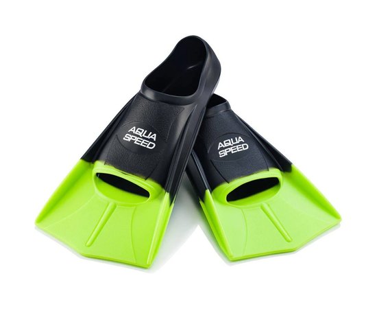 Ласты Aqua Speed Training Fins 5631 черный/зеленый, детские р. 35-36 (137-38), Размер : 35-36, Цвет: Чёрный/зелёный