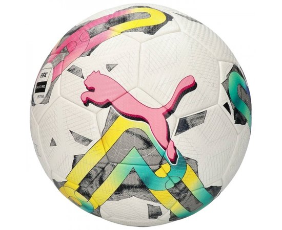 М'яч футбольний Puma Orbita 3 TB FIFA Quality білий/рожевий/мультиколор size 5 (083776-01)