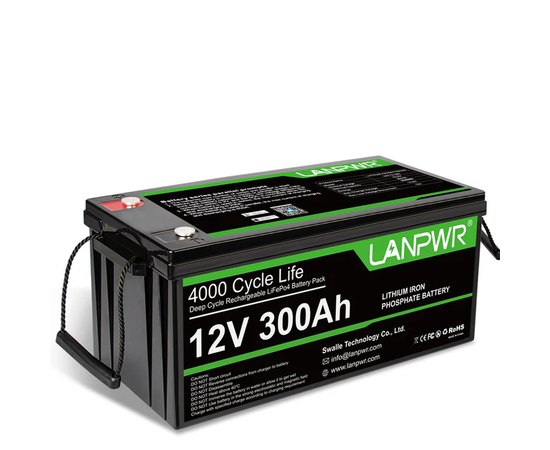 Аккумуляторная батарея LANPWR LFP12-300 BT (12V-300Ah, Bluetooth 5.0, 200A BMS)