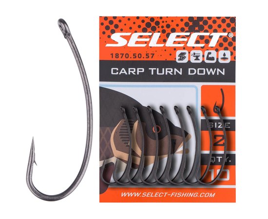 Крючок Select Carp Turn Down #6 (10 шт/уп) (1870.50.55), Номер крючка, № : 6