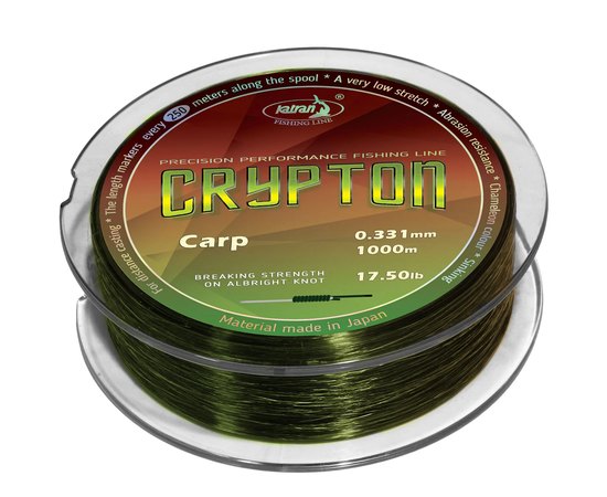 Леска Katran Crypton Carp 1000m хамелеон 0.331mm 17.5lb/7.94kg (4262389020093), Разрывная нагрузка, lb : 17.5, Размотка, м : 1000 м