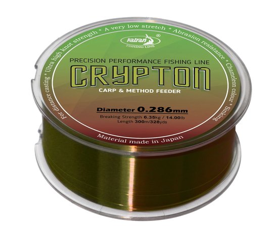 Ліска Katran Crypton Carp & Method Feeder 300m хамелеон 0.286mm 14lb/6.35kg (4262389020154), Розривне навантаження, lb: 14, Розмотка, м : 300 м