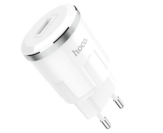 Зарядное устройство Hoco Thunder Micro cable C37A 1USB, 2.4A White (000001394)