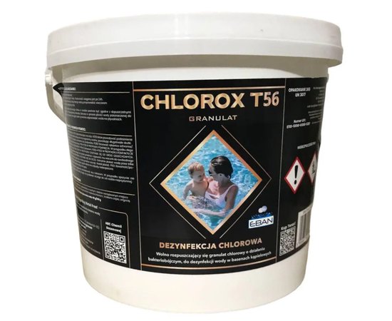 Гранули ШОК хлору CHLOROX Т56 для басейну 3 кг, Вага упаковки: 3000 г