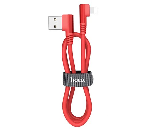 Кабель Hoco Lightning Puissant Silicone U83 1.2m, 2.4A Red (000005539)