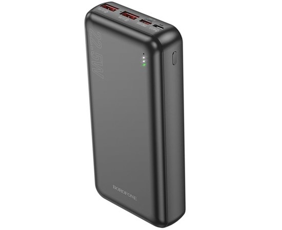 Повербанк Borofone BJ38A Power 22.5W+PD20W 20000 mAh Чорний (6941991105586), Ємність: 20 000 mAh