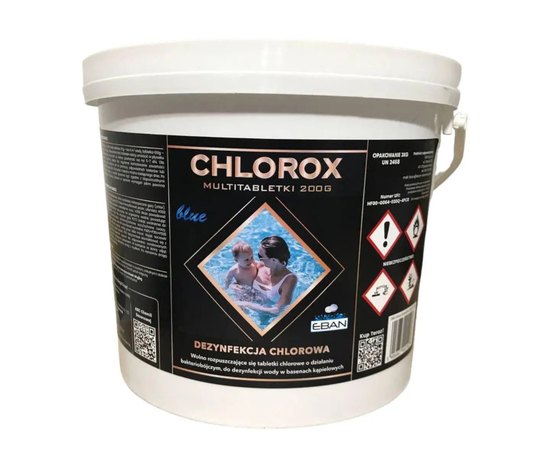 Таблетки для бассейна CHLOROX BLUE TABS многофункциональные 15 шт/уп 3 кг (1 таблетка 200 г)