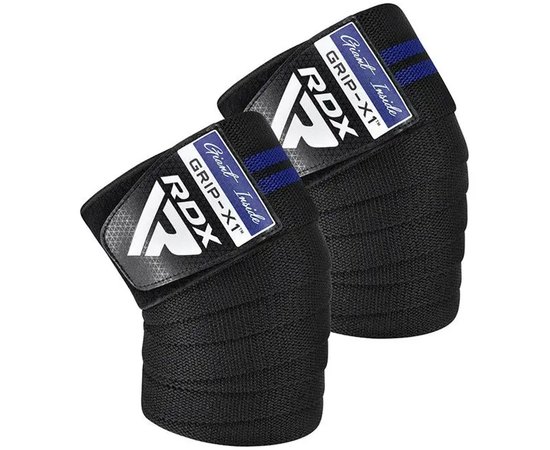 Бінти для колін RDX Gym Knee Wrap R11 Black/Blue (WAH-KR11BU), Колір: Black/Blue