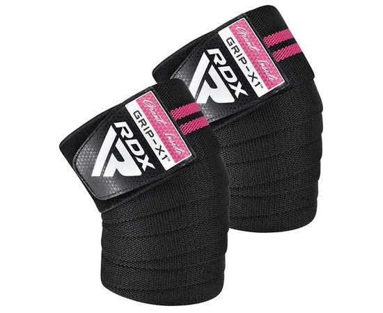 Бінти для колін RDX Gym Knee Wrap R11 Black/Pink (WAH-KR11BP), Колір: Black/Pink