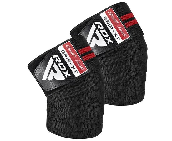 Бинты для колен RDX Gym Knee Wrap R11 Black/Red (WAH-KR11BR), Цвет: Black/Red