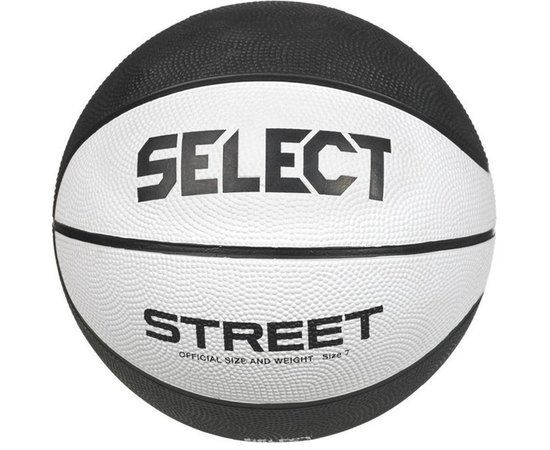 Мяч баскетбольный Select Basketball Street v23 белый/черный size 5 (205570-126), Размер: 5