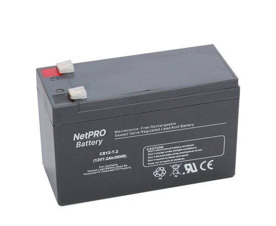 Акумуляторна батарея NetPRO 12V 7.2Ah CS12-7.2