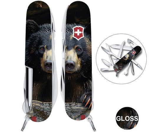 Многофункциональный нож Victorinox FieldMaster Animal Черный медведь 1.4713.3.F1100pw