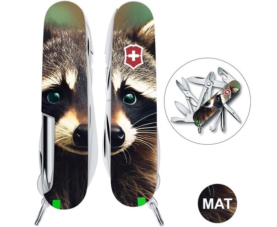 Многофункциональный нож Victorinox Deluxe Tinker Animal Енот 1.4723.3.F1120pw