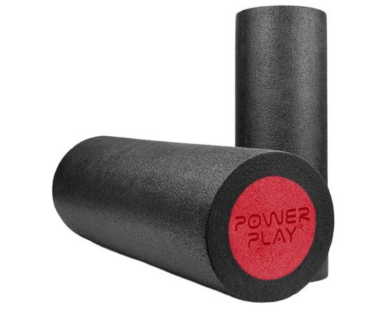 Массажный роллер PowerPlay 4021 Fitness Roller Черно-красный 45x15см (PP_4021_Bl/Red_(45*15))