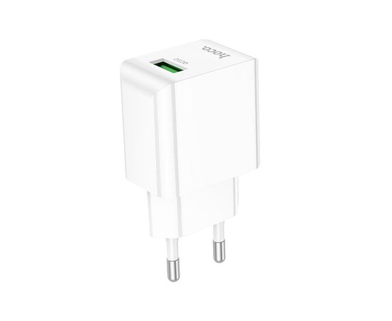 Зарядное устройство Hoco Proton single Port charger C98A 1USB. 18W/3A, QC White (000009070)