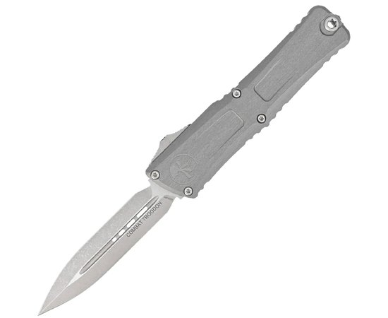 Нож армейский (военный) Microtech Combat Troodon Gen III Double Edge Apocalyptic Natural Clear (1142-10APNC), Цвет : Natural Clear, Покрытие клинка: Apocalyptic