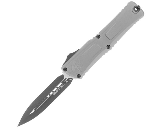 Ніж армійський (військовий) Microtech Combat Troodon Gen III Double Edge Black Blade Natural Clear (1142-1NC), Колір: Natural Clear, Покриття клинка: Black