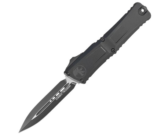 Ніж армійський (військовий) Microtech Combat Troodon Gen III Double Edge Tactical (1142-1T), Колір: Black, Покриття клинка: Black