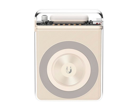 Повербанк XO PR226 Mini Transparent Magnetic Absorption 15W 10000 mAh Beige (6920680849420)