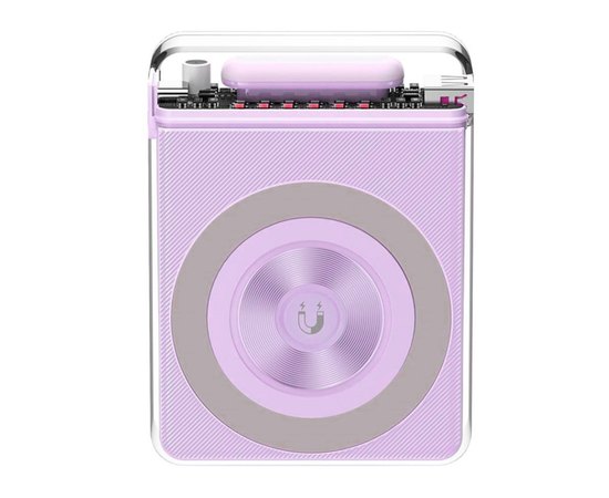 Повербанк XO PR226 Mini Transparent Magnetic Absorption 15W 10000 mAh Purple (6920680849437)