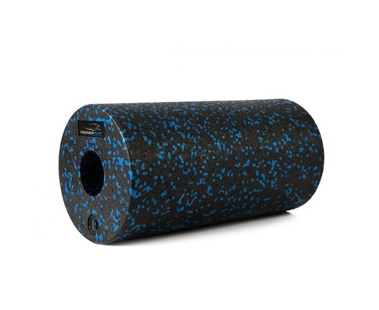 Массажный роллер PowerPlay PP-4347 EPP Foam Roller 33x14 см черно-синий (PP_4347_Blue_(33*14))