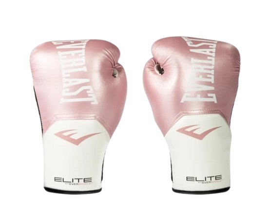 Боксерські рукавички Everlast Elite Training Gloves рожевий/білий 8 унц (884960-70-13)