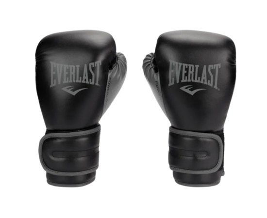 Боксерські рукавички Everlast Powerlock Boxing Gloves чорний 10 унц (870310-70-8)