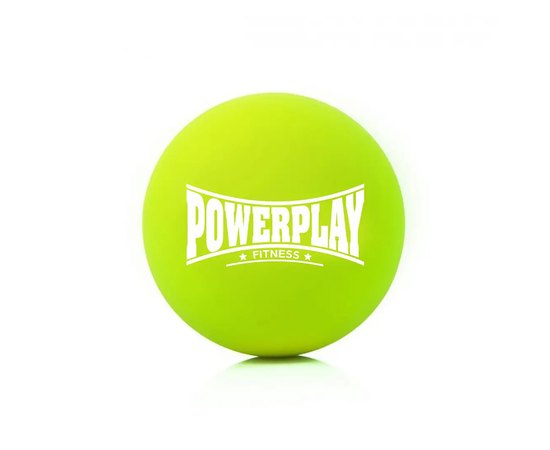 Массажный мяч PowerPlay PP-4354 Silicone Lacrosse Ball 6.3 см зеленый (PP-4354_Green)