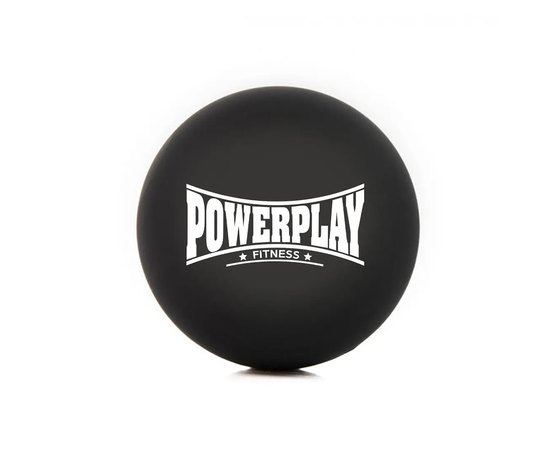 Массажный мяч PowerPlay PP-4354 Silicone Lacrosse Ball 6.3 см черный (PP-4354_Black)