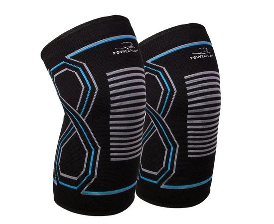 Наколенники спортивные PowerPlay PP-4099 Knee Support Черно/Синие S/M (пара) (PP_4099_S/M_Bl/Blue)