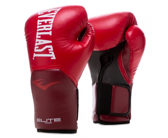 Боксерские перчатки Everlast Elite Training Gloves красный 12 унц (870282-70-4)