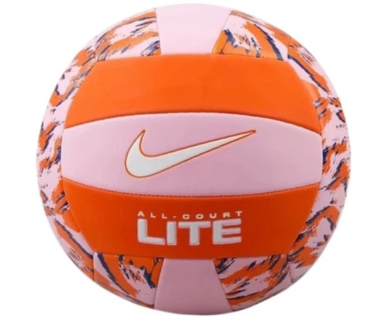 Мяч волейбольный Nike All Court Lite Volleyboll Deflated Pink Rise/Safety Orange/White size 5 (N.100.9071.657.05)