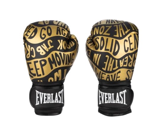 Боксерские перчатки Everlast Spark Boxing Gloves черный/золотой 10 унц (919580-70-8110)