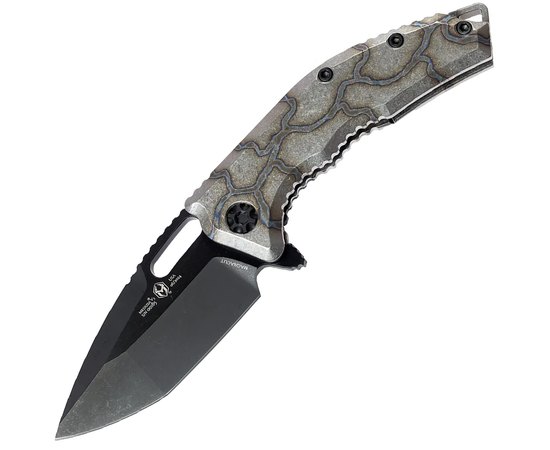 Карманный нож Heretic Medusa Tanto DLC Magnacut Flamed Titanium Grey (H009-6A-FTI)